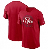 Men's Tampa Bay Buccaneers Red 2023 NFC South Division Champions Locker Room Trophy Collection T-Shirt,baseball caps,new era cap wholesale,wholesale hats